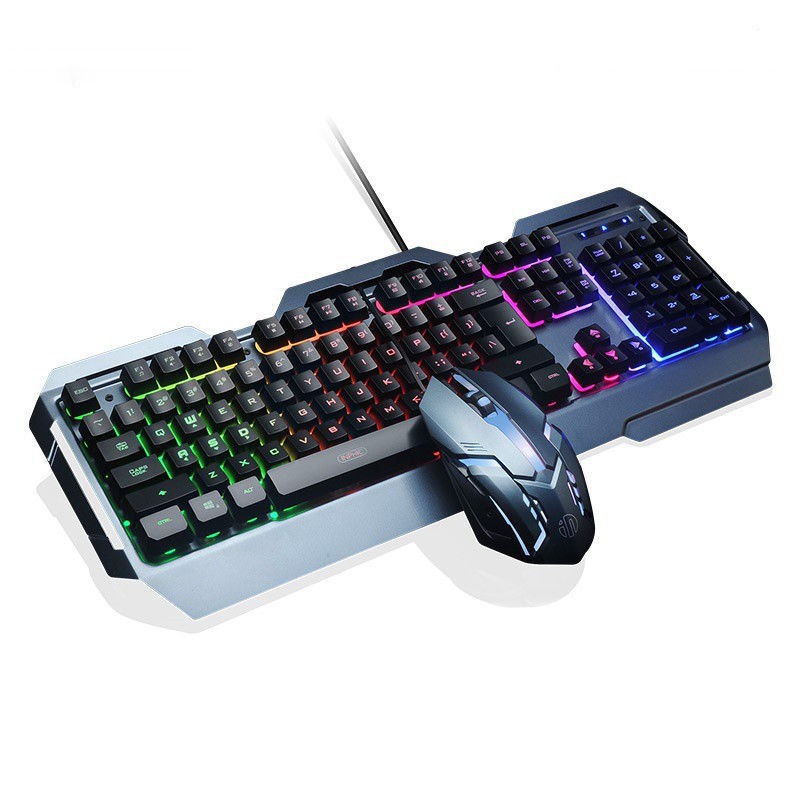 Bộ combo bàn phím và chuột chơi game Inphic V680 V680H - V620 phím cơ có đèn nền siêu đẹp RGB hỗ trợ 4000DPI