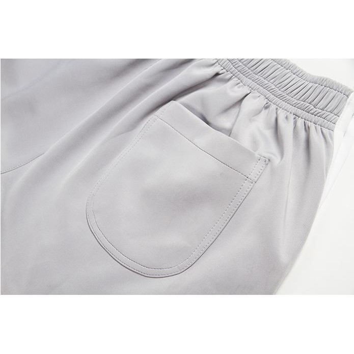 Quần bóng rổ dài bấm cúc 2 màu đen,xám