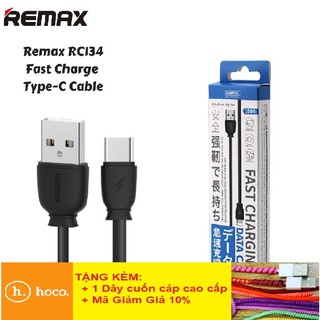 Dây Sạc Iphone 💎FREESHIP💎 Cáp Sạc Remax RC-134 Lightning/Micro/TypeC Iphone/Android - BH 12 Tháng
