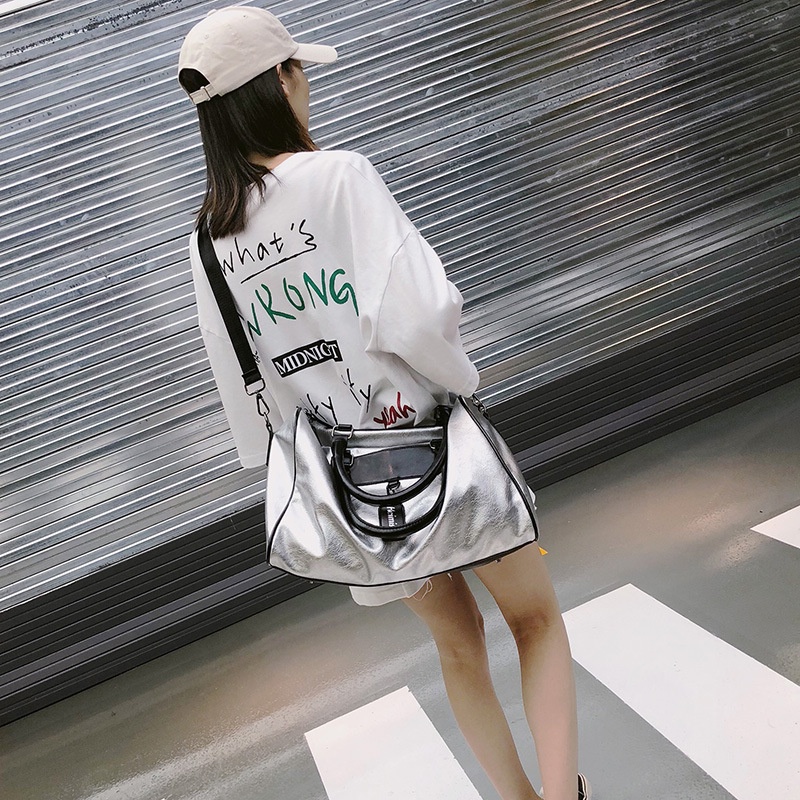 Túi Xách Du Lịch Da PU Cỡ Lớn Chống Thấm Nước Phong Cách Thể Thao Mới