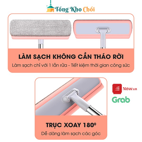 Cây gạt nước Pulito 2 trong 1 siêu bền với vải sợi siêu nhỏ không làm tổn hại bề mặt kính LS-CLK-2Đ