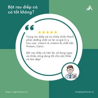 Bột Diếp Cá sấy lạnh 100% Organic
