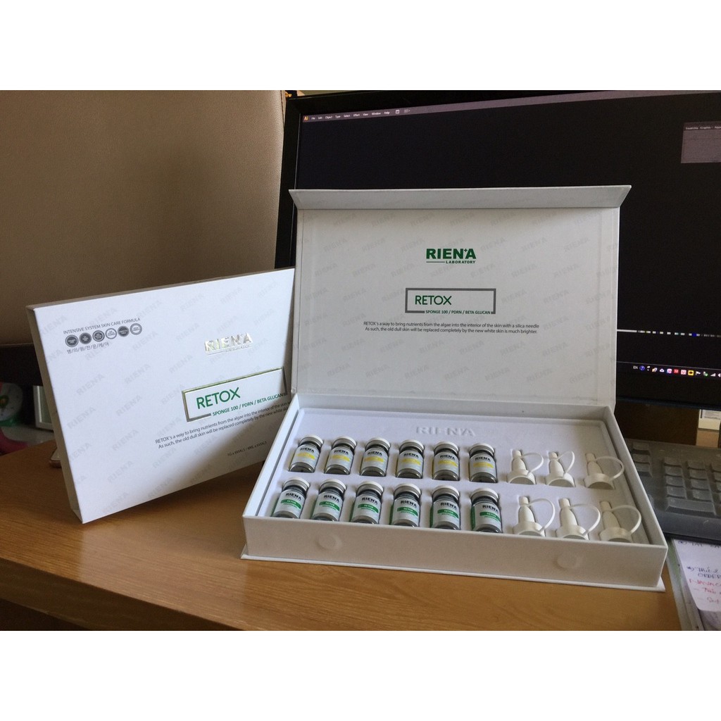 vi kim tảo biển retox thay da sinh học của Riena Hàn Quốc