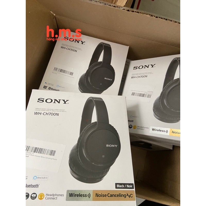 Sony - Tai nghe nhét tai chống ồn không dây WH-CH700N - Đen | Hàng Chính Hãng | BigBuy360 - bigbuy360.vn