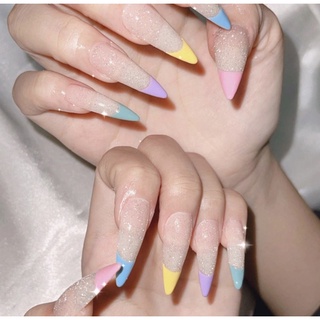 Móng up nailbox sắc màu fen đầu móng nhọn