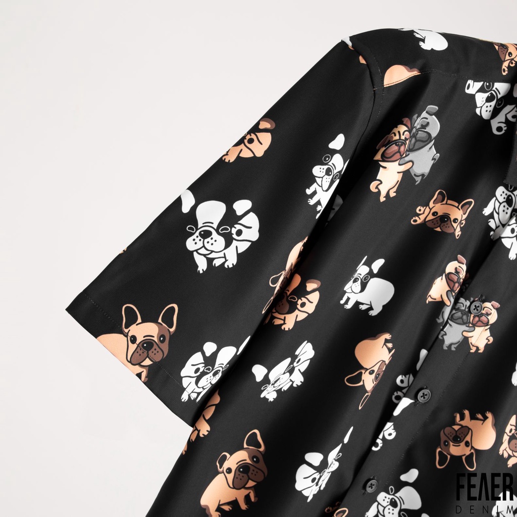 Áo sơ mi FEAER DENIM chất thoáng khi nhẹ nhàng thoải mái vải lụa BULL DOGS