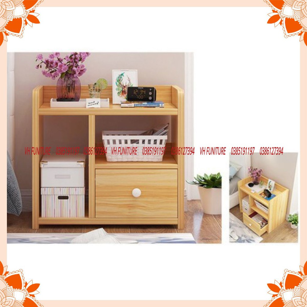 [Siêu Sale] Tủ Để Đầu Giường - Tab Đầu Giường Gỗ MDF Cao Cấp Màu Gỗ