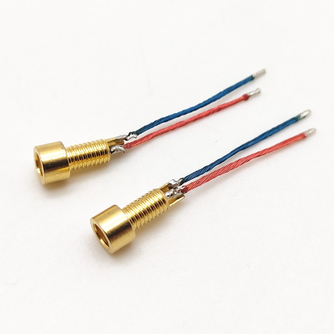 Bộ 2 ổ cắm MMCX chấu tùy chỉnh phổ biến bằng đồng trơn mạ vàng có dây ren tiện lợi