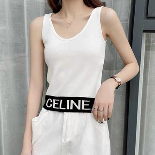 Áo len croptop in chữ Celina