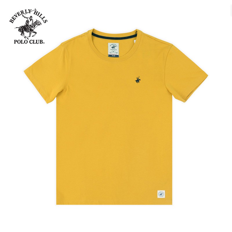 Beverly Hills Polo Club - Áo thun Ngắn tay Nam Slimfit Vàng đậm DY- BHPC TSMSSS20TL058