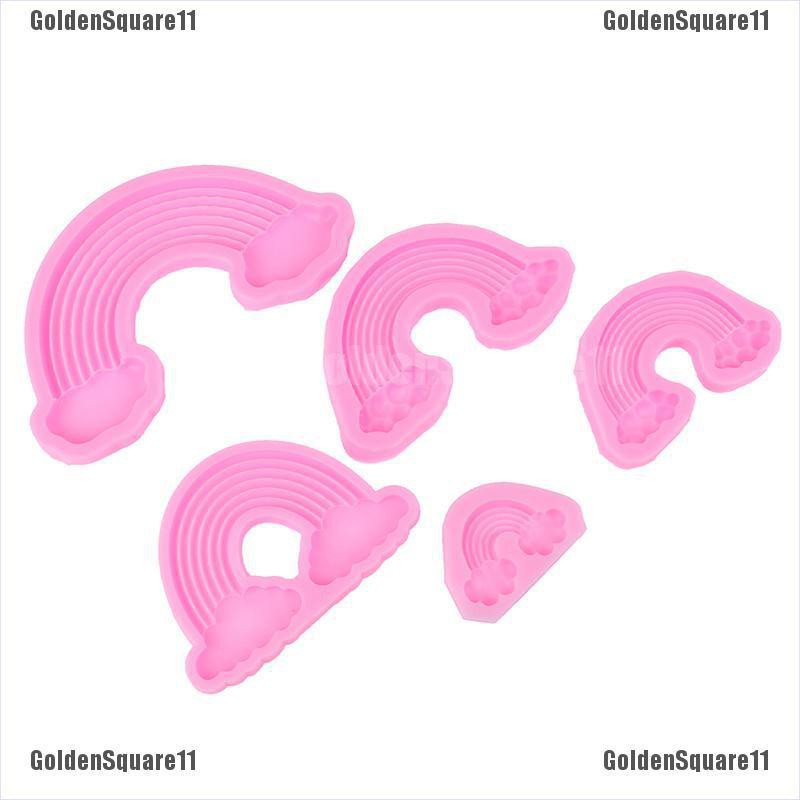 Khuôn silicone Tạo Hình Cầu Vồng Trang Trí Bánh