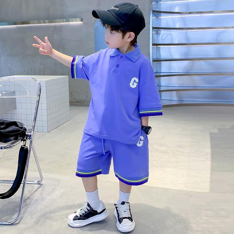 Bộ Quần Áo POLO Ngắn Tay Thời Trang Hè Năng Động Cho Bé Trai