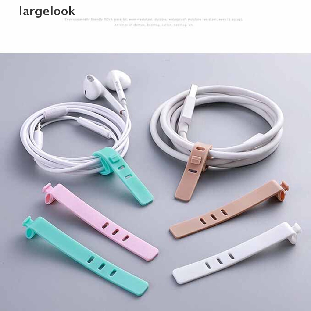 Set 4 phụ kiện quấn dây cáp bằng silicon tiện dụng và bền