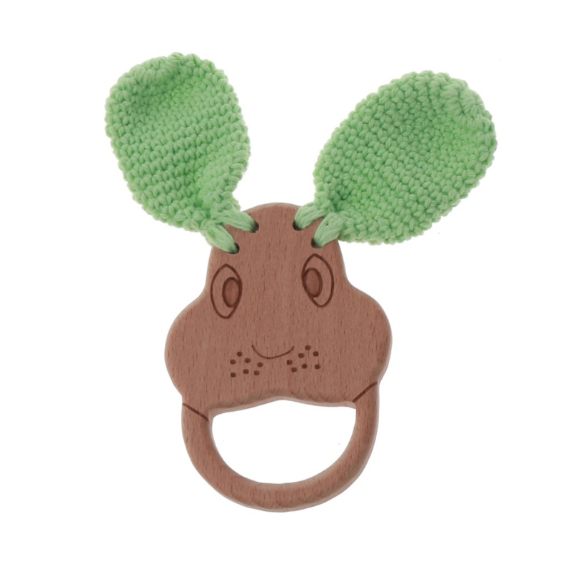 1 Lục Lạc Đồ Chơi Bằng Gỗ Không BPA Cho Bé Gặm Nướu