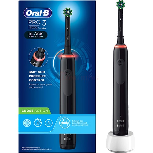 Bàn chải điện Oral-B Pro 3 3000 CrossAction - Hàng nhập khẩu