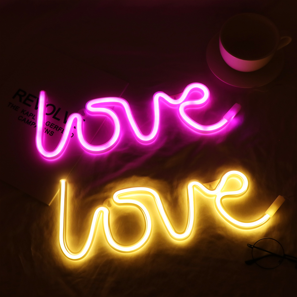 Đèn Led Neon Hình Chữ Love Dùng Để Trang Trí
