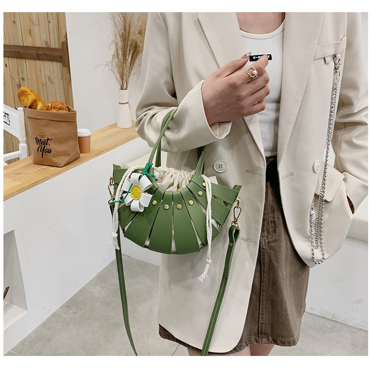 Túi tự đan nguyên liệu làm túi handmade Lát bông Hot hit 2021 có video hướng dẫn Kawaii_Handmade