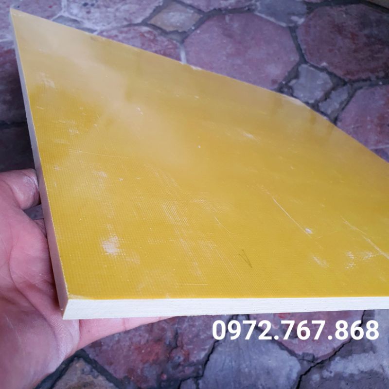 Tấm Phíp Thủy Tinh Cách Điện Chịu Nhiệt Cao, Kích Thước 500*500*10mm