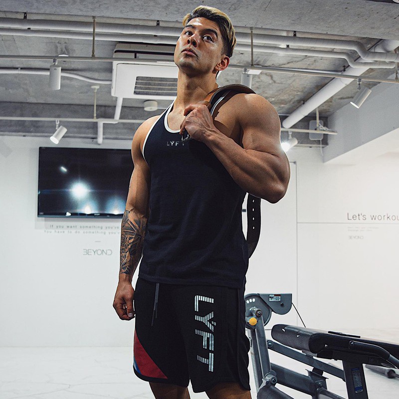 Áo Tank Top Thể Thao Chất Liệu Cotton Kẻ Sọc Size M-3XL Thời Trang Cho Nam