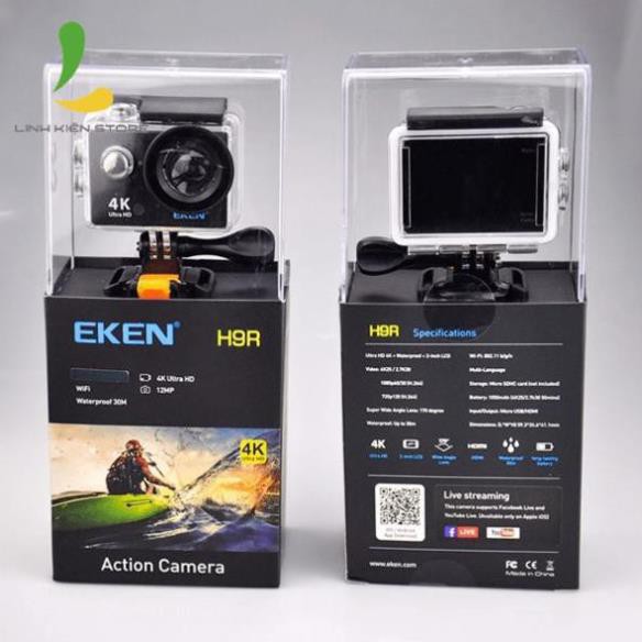 Camera hành trình Eken H9R V8.1 - Quay video 4k, chống thấm nước độ sâu 30m