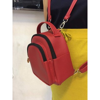 BA LÔ MINI CAO CẤP (ĐỎ) - ẢNH THẬT 100%