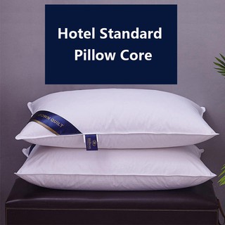 Gối nằm Hilton màu trắng tinh khiết cho khách sạn với thiết kế khóa kéo tiện lợi