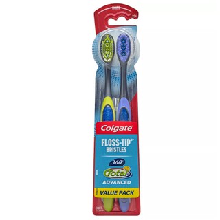 Bàn chải đánh răng Colgate 360 ​​Total Advanced Floss-Tip Sonic Powered - Lông mềm - 2ct