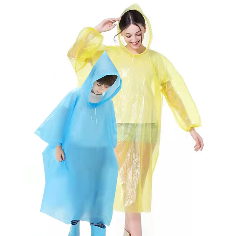 Set 5 Túi Ponchos Dây Rút Dùng Một Lần Có Thể Tái Sử Dụng Cho Trẻ Em Và Người Lớn
