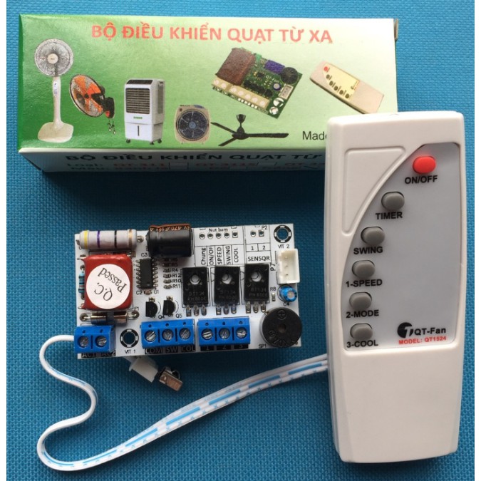 Mạch Điều Khiển Quạt Từ Xa Cho Quạt Bàn, Quạt Cây, Quạt Trần,...QT-311 QT-322 Kèm Remote QT311 QT322