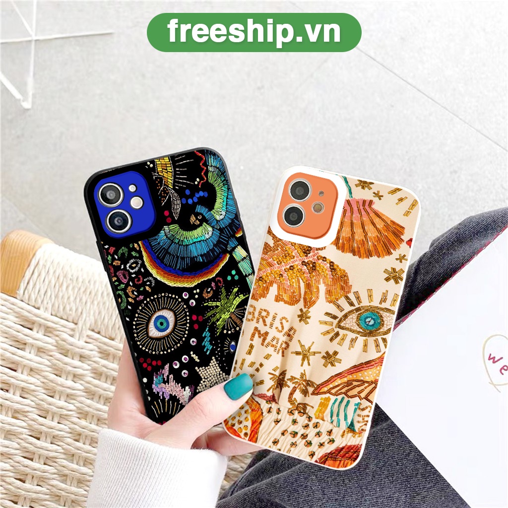 Ốp iphone viền vuông mắt nghệ thuật chống sốc ốp lưng iphone bảo vệ camera11/12/13/pro/promax/6/7/8/se2020/x/xs/xr/xsmax
