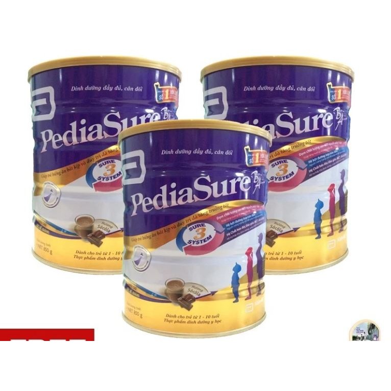 Bộ 3 lon Pediasure B/A 850g