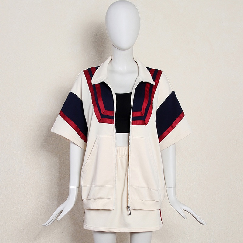 IELGY Bộ Áo cardigan Ngắn Tay + Chân Váy Phong Cách Thể Thao Thời Trang Hàn Quốc Cho Nữ [Đặt Hàng Riêng Biệt]