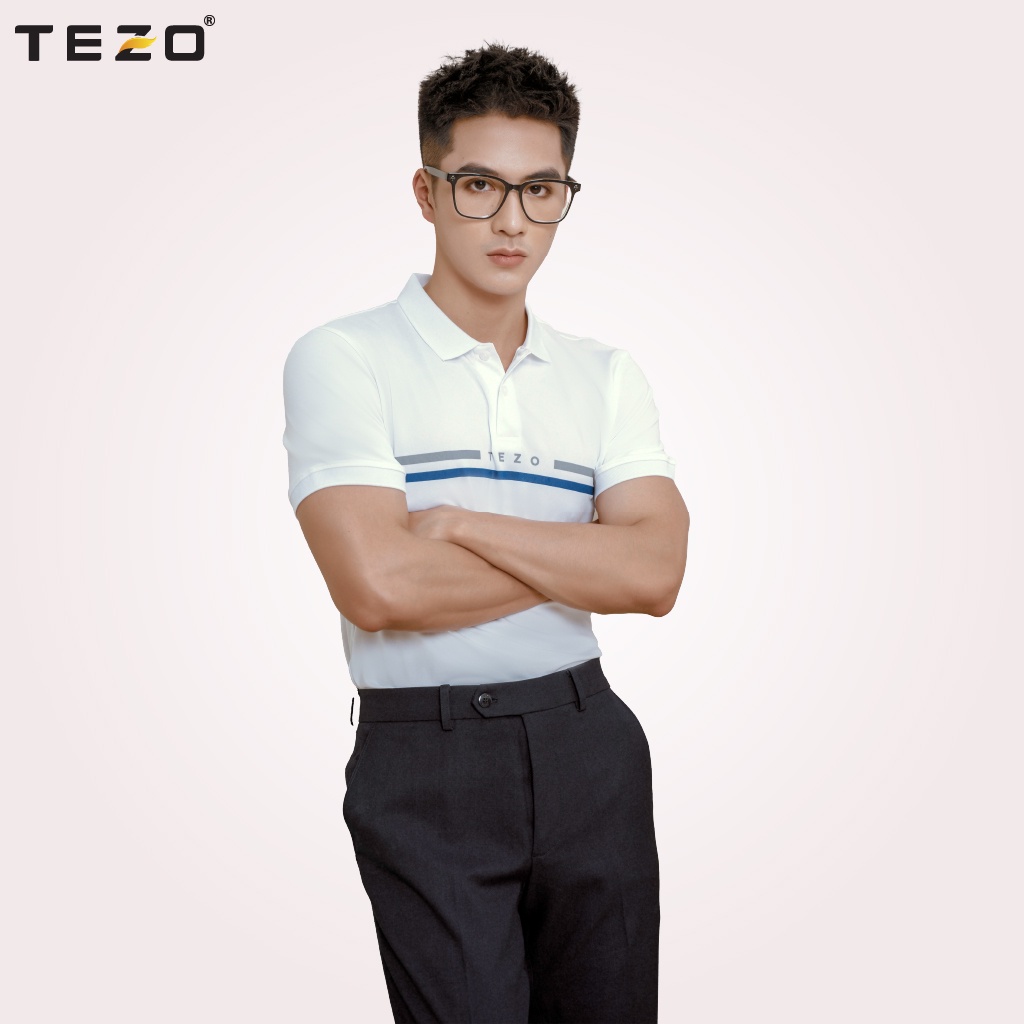 Áo polo nam Tezo, áo thun nam phối màu lịch sự trẻ trung năng động 2201APIT13