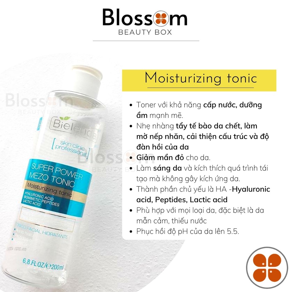 Toner dưỡng ẩm chống lão hóa Super power mezo tonic Bielenda clinic professional | BigBuy360 - bigbuy360.vn