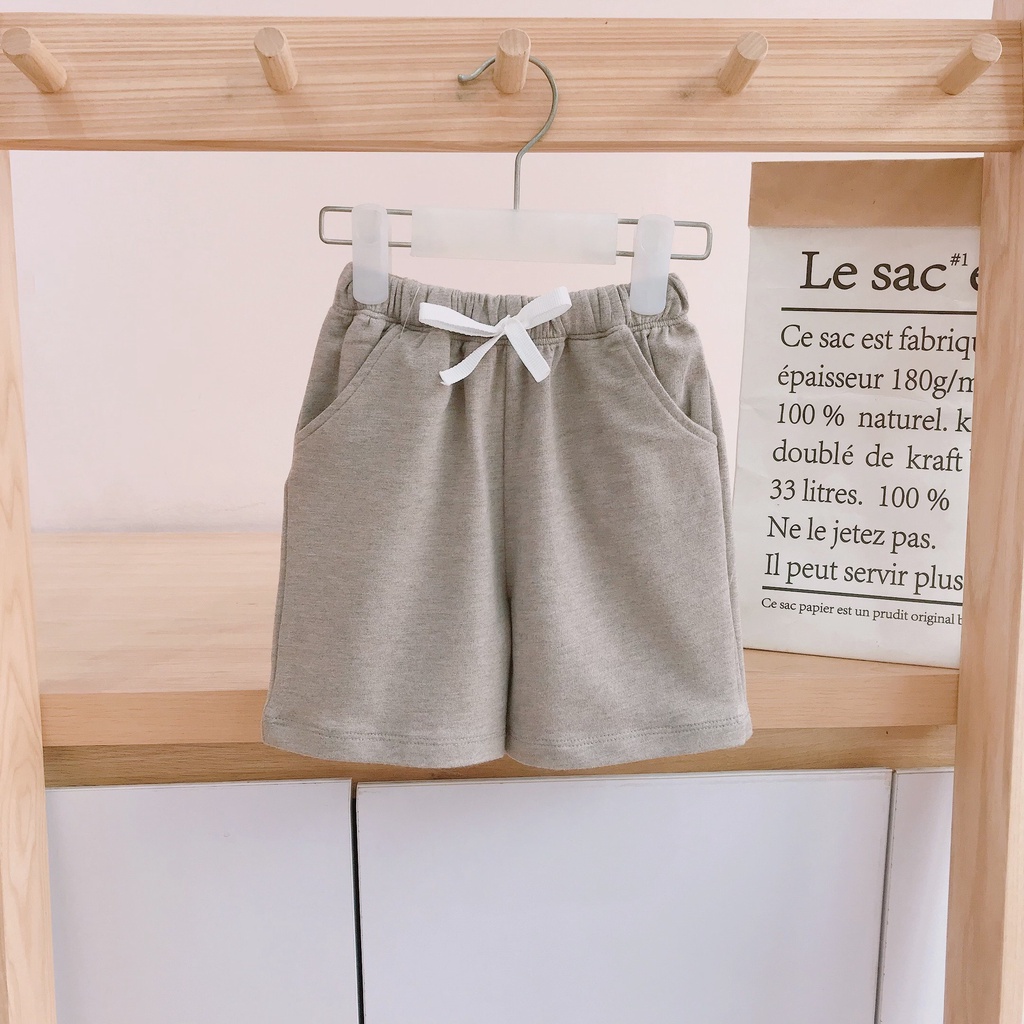 Quần đùi cho bé trai short thun cotton mềm chính hãng Ku Myn KMQ002