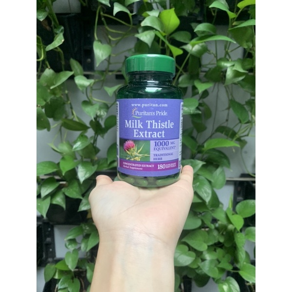Thuốc bổ gan Milk Thistle Extract Puritan’s Pride 1000 mg 180 viên của Mỹ