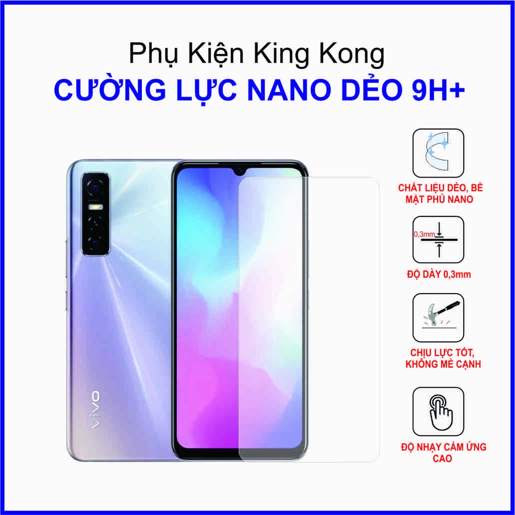 Dán cường lực Vivo Y73s ,  cường lực nano dẻo 9H+