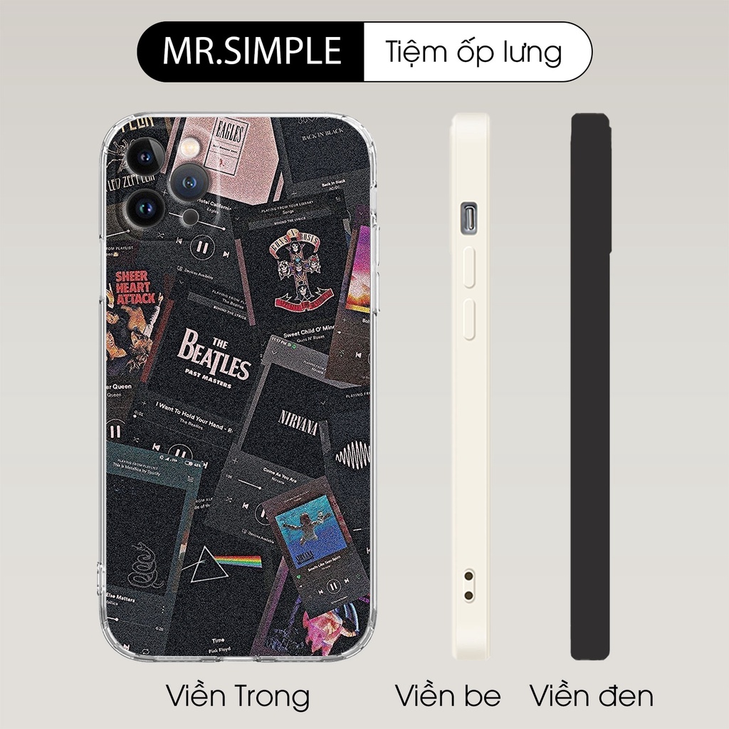 Ốp Lưng The Beatles NIRVADA GUNS and ROSES cho Iphone 5 6 7 8 Plus 11 12 Pro Max X Xr PAP20210367