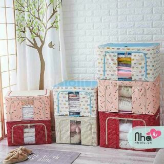 (Ship 0đ)Combo 2 hộp đựng chăn khung sắt