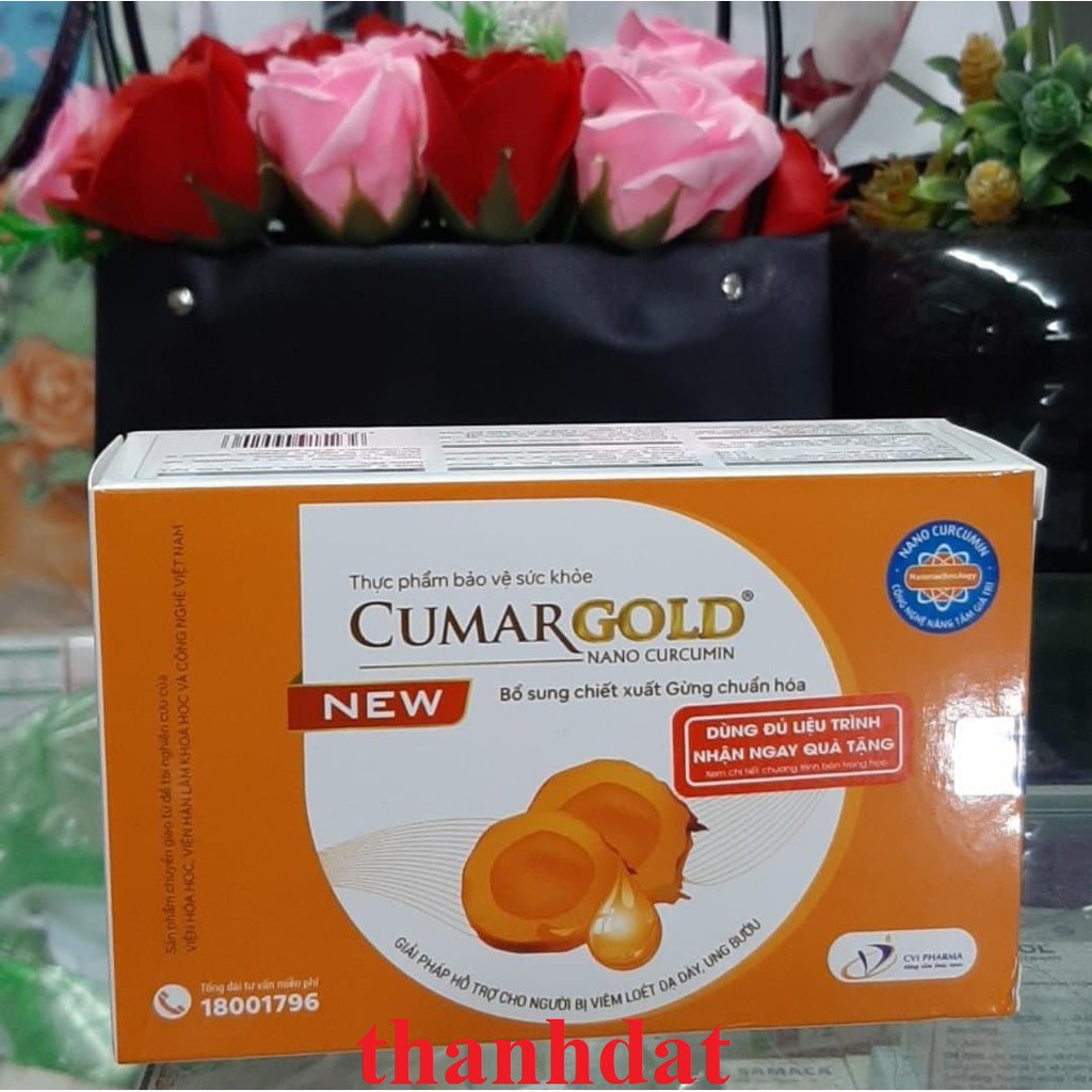 curmagold daily nghệ nano curcumin hỗ trợ dạ dày hộp 30 viên / cumargold new