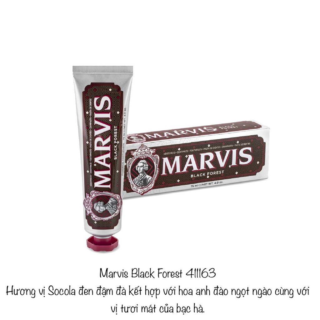 Kem đánh răng Marvis Black Forest 75ml