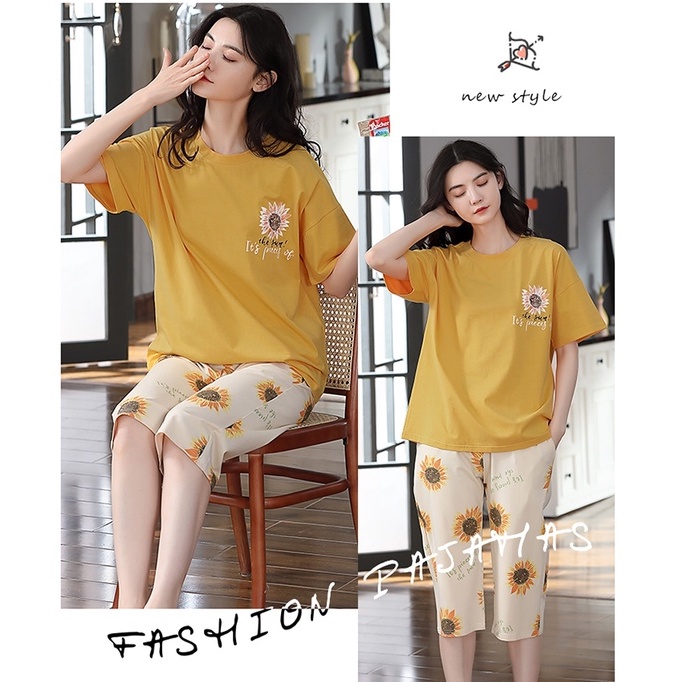 Đồ mặc nhà nữ đáng yêu chất cotton 100% BA5016