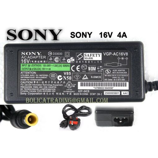 Sạc Laptop Sony Chính Hãng 19.5V - 3.9A 76W &amp; 19.5V – 4.7A 90W (Adapter Sony 19.5V - 3.9A 76W &amp; 19.5V – 4.7A 90W) bh 6T