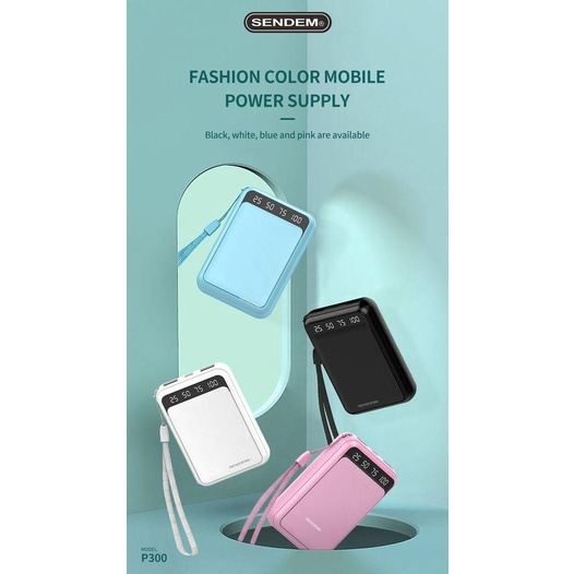 Sạc dự phòng Sendem P300 10000Mah thời trang