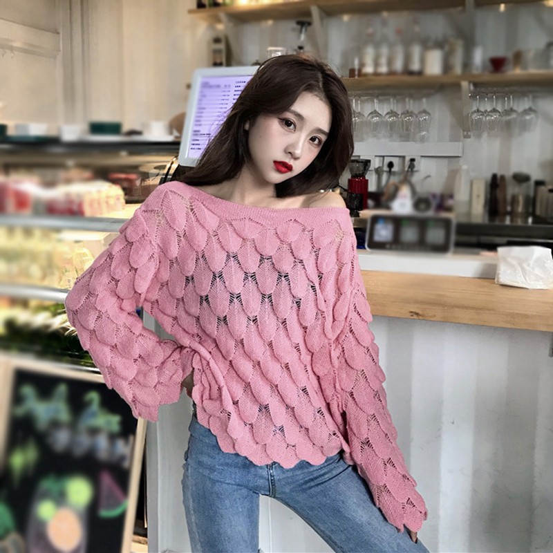Áo len tay loe phong cách Hàn Quốc dành cho nữ | BigBuy360 - bigbuy360.vn