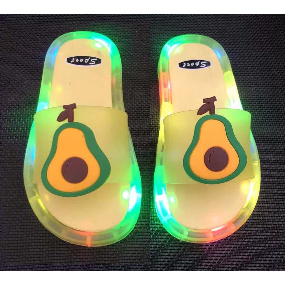 Dép phát sáng cho bé gái bé trai đế mềm size 22-34 - Dép có đèn cho bé hình Unicorn và Squid Game - Dép trẻ em phát sáng