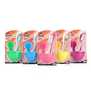 Bộ bát nhựa 6 món dùng trong spa - bát trộn mặt nạ