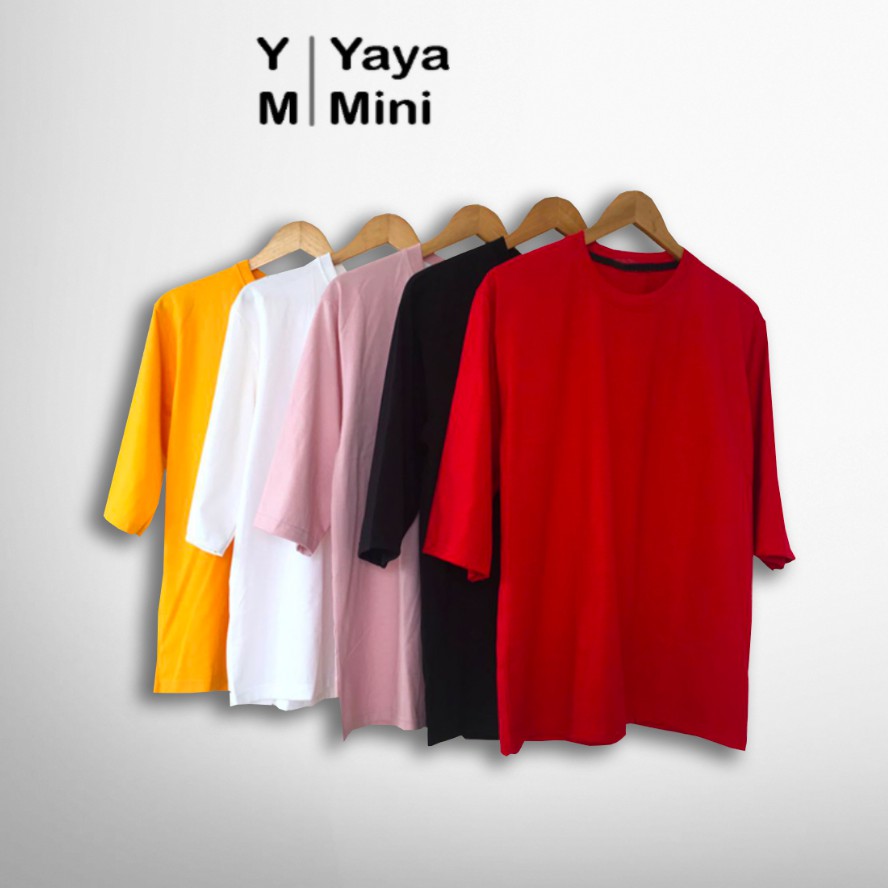 Áo Thun Trơn Tay Lỡ Dáng Unisex Form Rộng Cotton Cao Cấp [Hỗ Trợ Đổi Trả Miễn Phí]