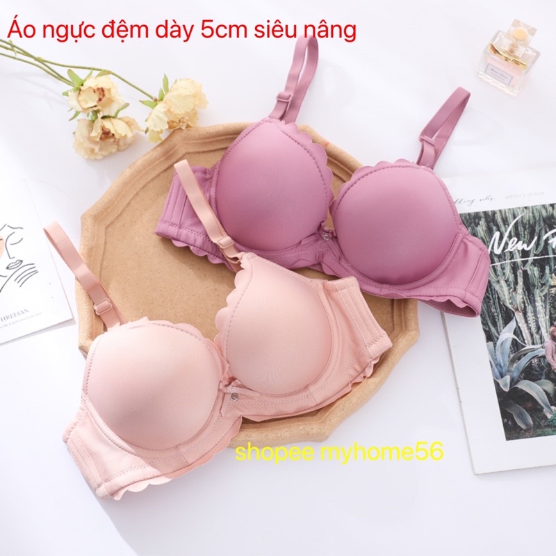 Áo ngực đệm dày mút kép 5cm siêu nâng, siêu đẩy 3892