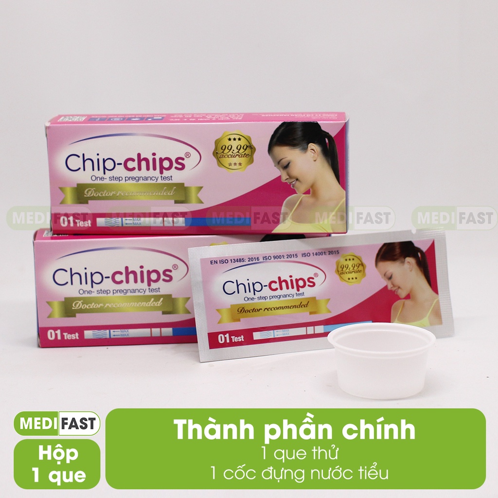 Que thử thai Chip Chip - Nhanh chính xác - Che tên sản phẩm